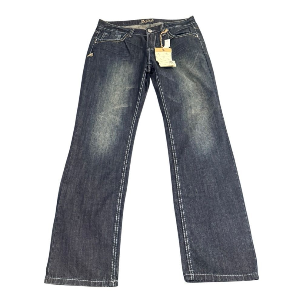 Adiktd Womens Low Rise Fitted Jeans